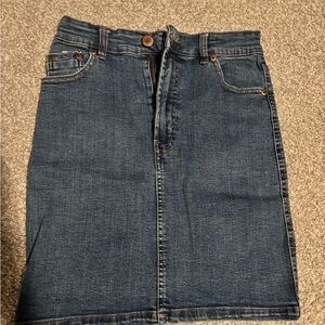 Stradivarius Blue Denim Mini Skirt